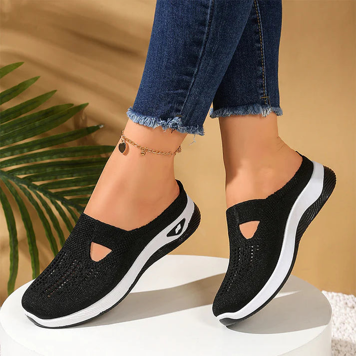 Women's Breathable Knit Slip-On Sneakers