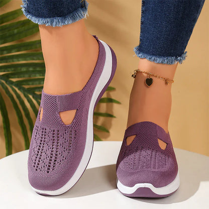 Women's Breathable Knit Slip-On Sneakers