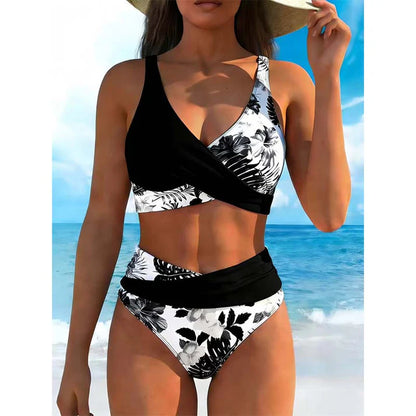Women's Floral Wrap Bikini Set
