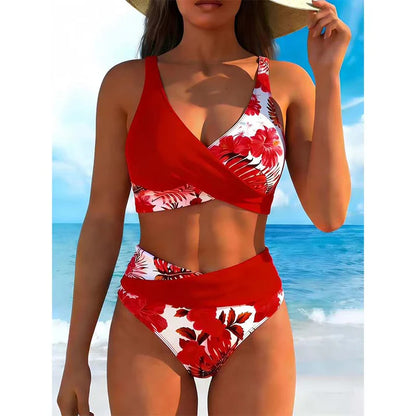 Women's Floral Wrap Bikini Set