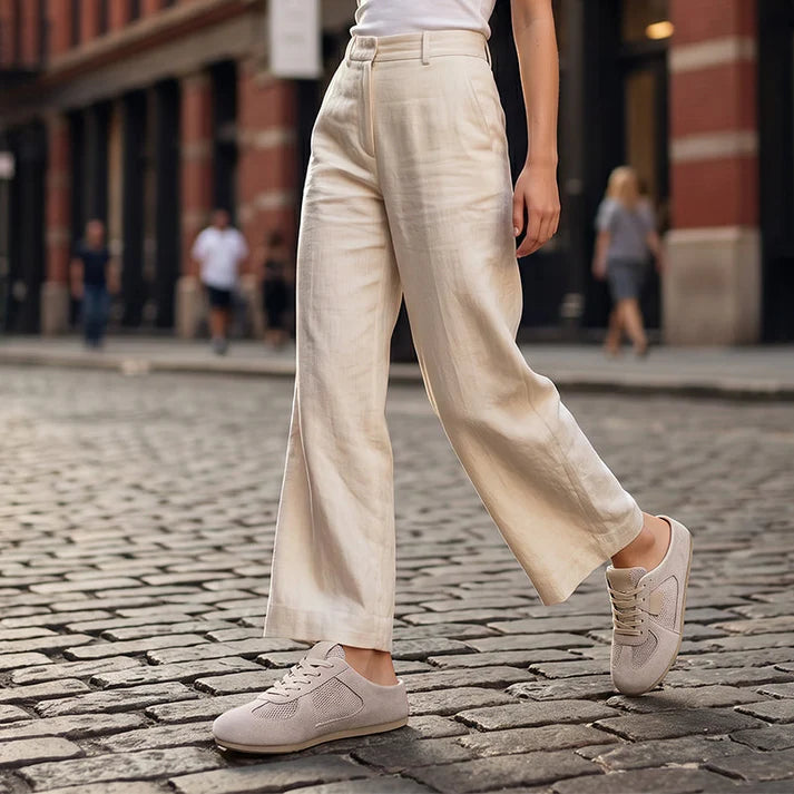 Women's Breathable Mesh Panel Mule Sneakers
