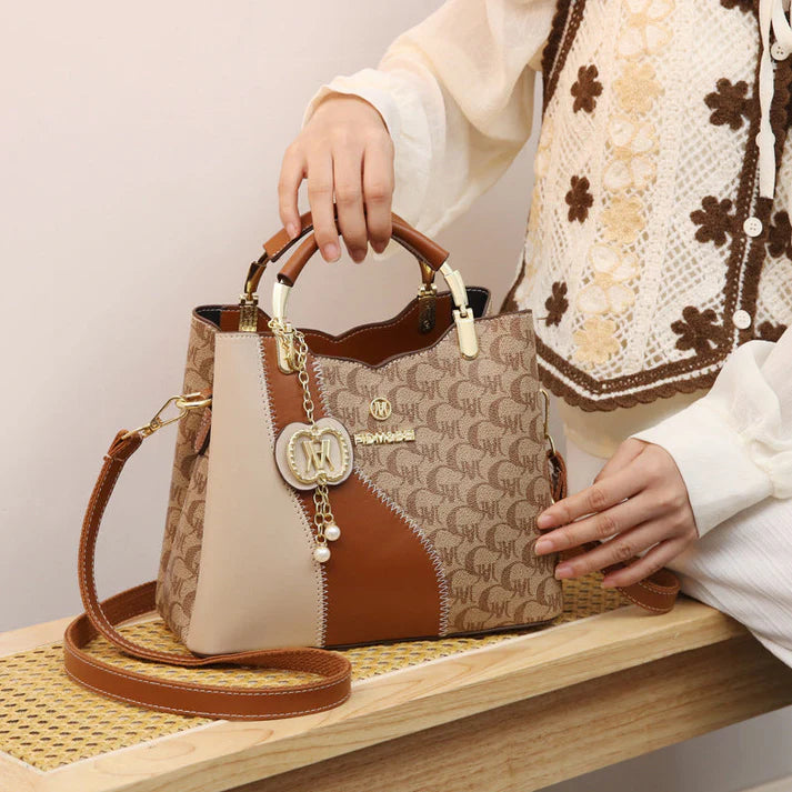Women's Printed Bucket Handbag Set