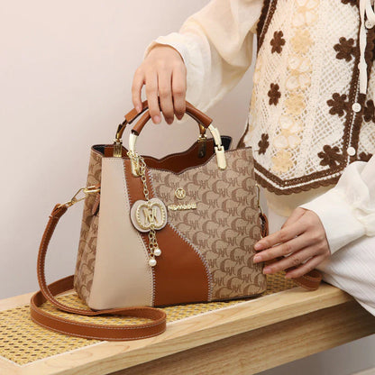 Women's Printed Bucket Handbag Set