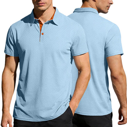 Men's Textured Polo Shirt