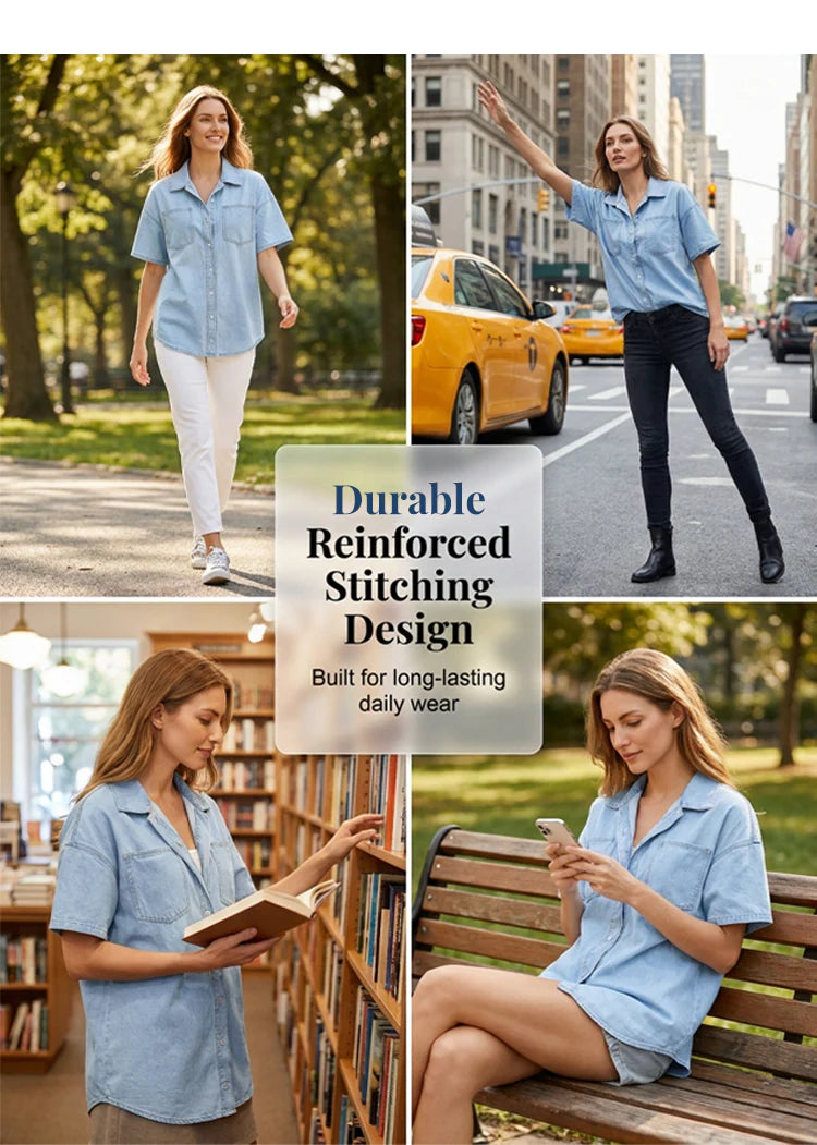 Women's Denim Shirt Dress