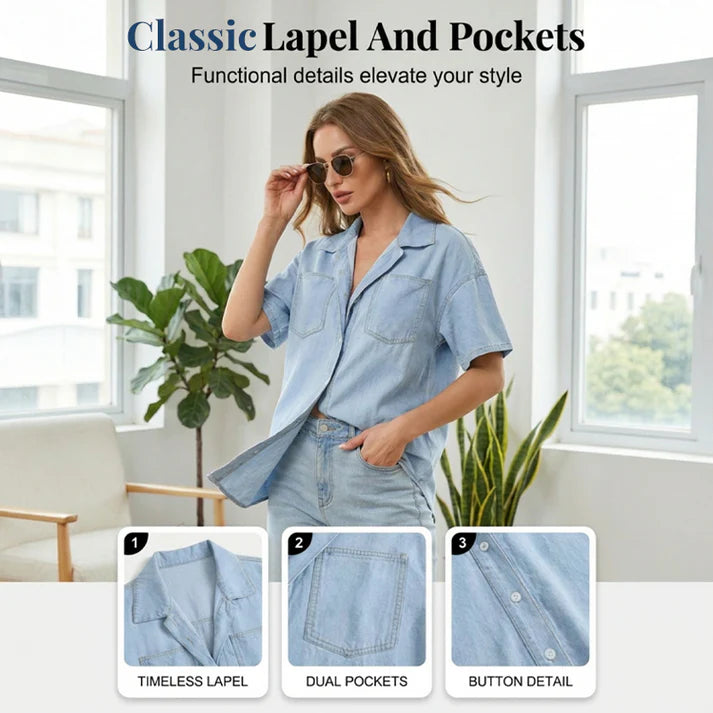 Women's Denim Shirt Dress