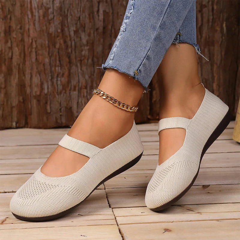 Women's Knit Mary Jane Flats