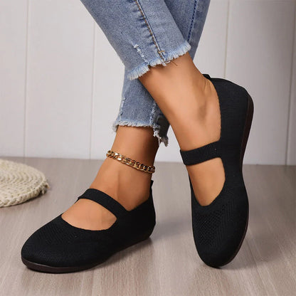 Women's Knit Mary Jane Flats