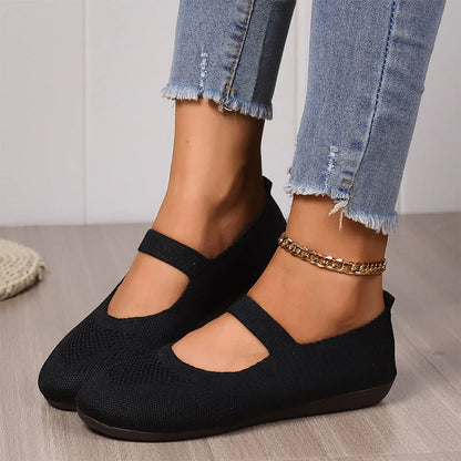Women's Knit Mary Jane Flats