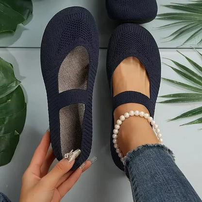 Women's Knit Mary Jane Flats