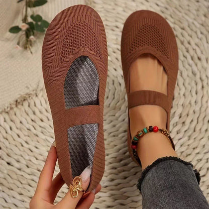 Women's Knit Mary Jane Flats