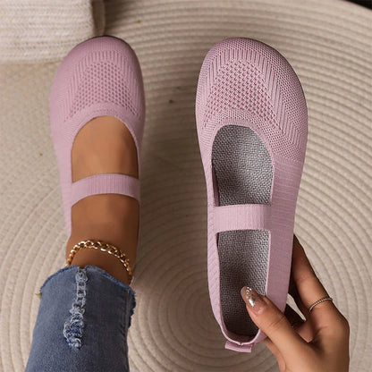 Women's Knit Mary Jane Flats