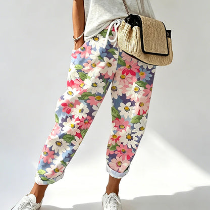 Women's Floral Print Tapered Pants