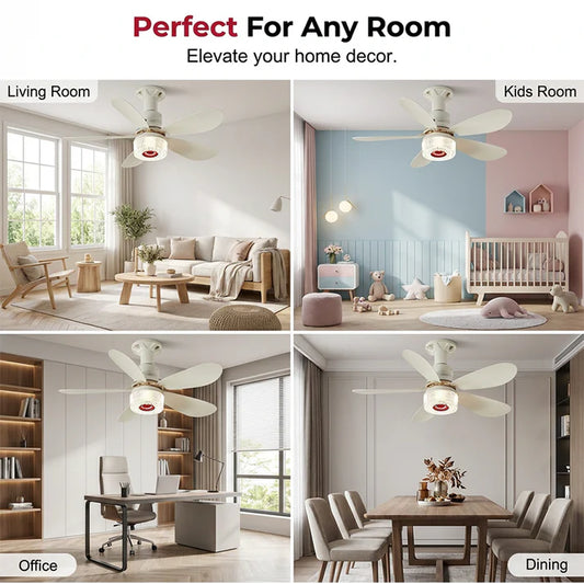 3-in-1 Ceiling Fan Light with Bluetooth Speaker