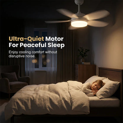2-in-1 LED Ceiling Fan with Remote Control