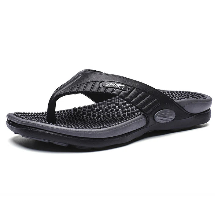 Men's Textured Footbed Flip-Flops