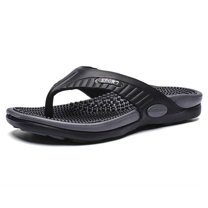 Men's Textured Footbed Flip-Flops