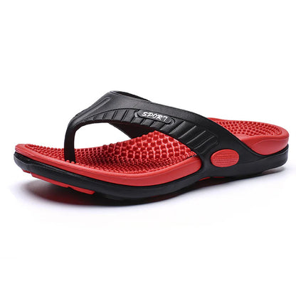 Men's Textured Footbed Flip-Flops