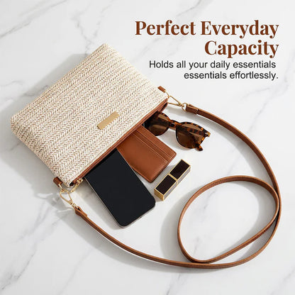 Women's Woven Crossbody Clutch Bag