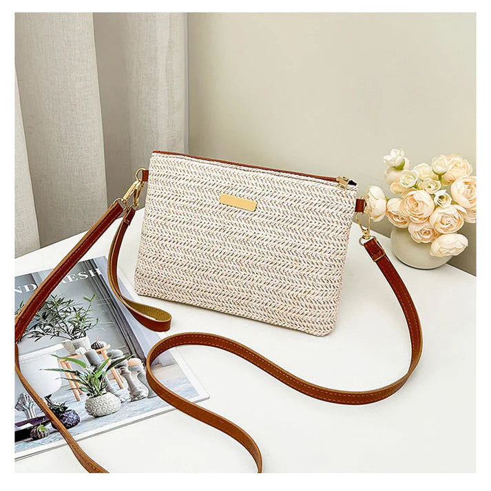 Women's Woven Crossbody Clutch Bag