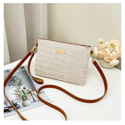 Women's Woven Crossbody Clutch Bag