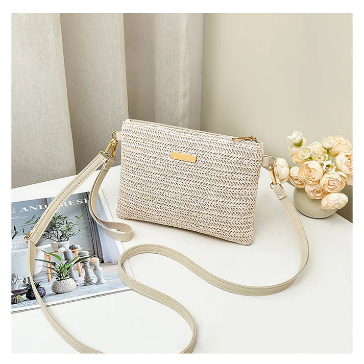 Women's Woven Crossbody Clutch Bag