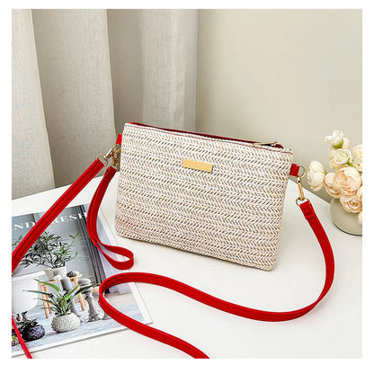 Women's Woven Crossbody Clutch Bag