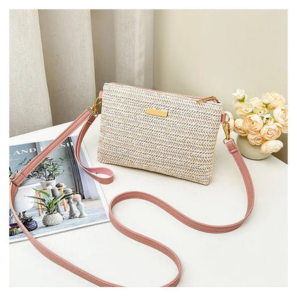Women's Woven Crossbody Clutch Bag