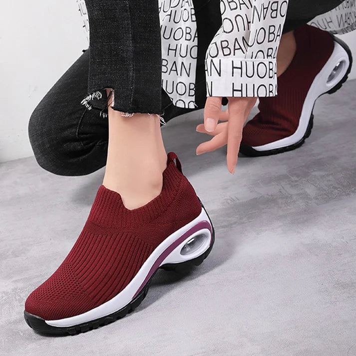Women's Knit Slip-On Platform Sneakers