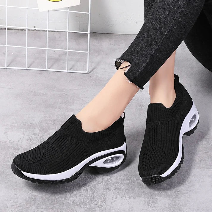 Women's Knit Slip-On Platform Sneakers
