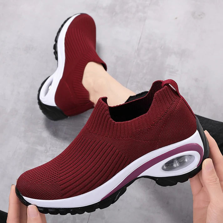 Women's Knit Slip-On Platform Sneakers