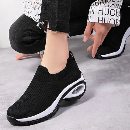 Women's Knit Slip-On Platform Sneakers