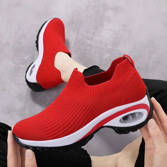 Women's Knit Slip-On Platform Sneakers