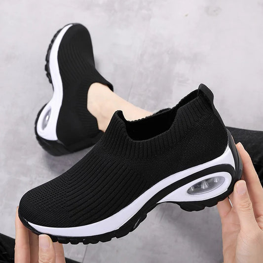 Women's Knit Slip-On Platform Sneakers