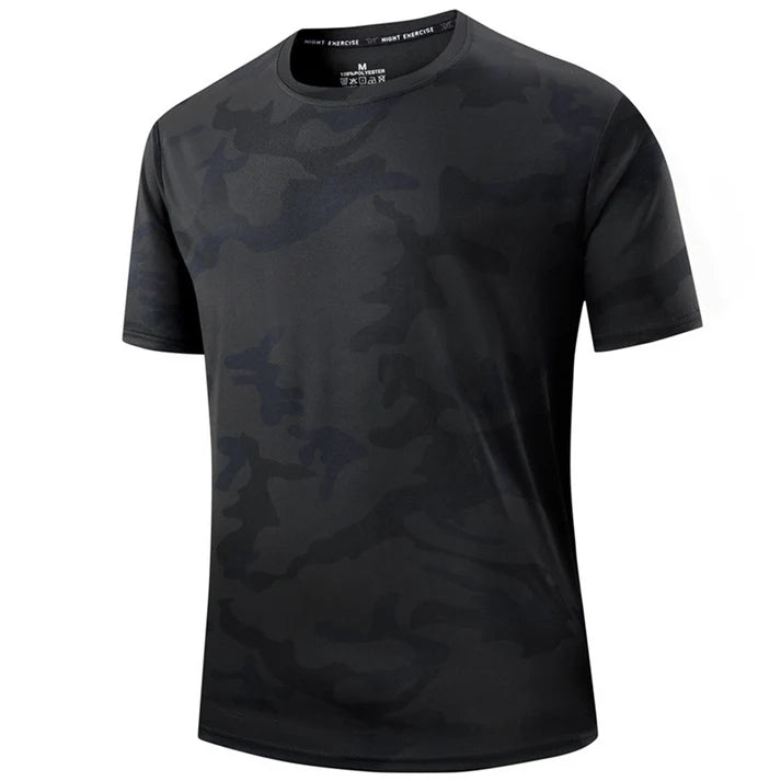 Men's Camouflage Crew Neck Performance T-Shirt