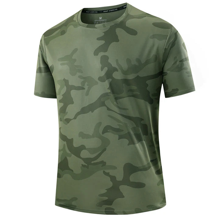 Men's Camouflage Crew Neck Performance T-Shirt