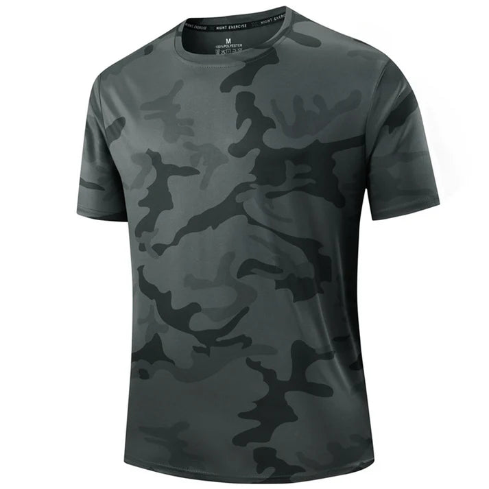 Men's Camouflage Crew Neck Performance T-Shirt