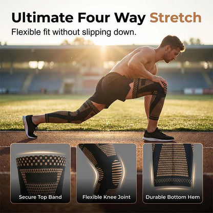 Unisex Extended Knee Compression Sleeve