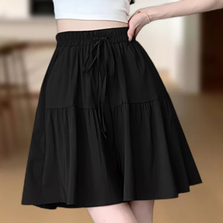 Women's High-Waisted Wide Leg Culotte Shorts