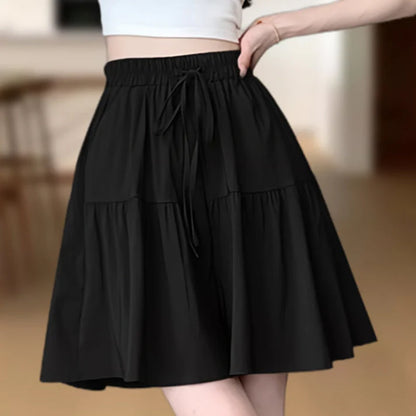 Women's High-Waisted Wide Leg Culotte Shorts