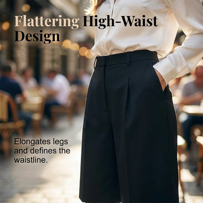 Women's Wide-Leg Bermuda Shorts