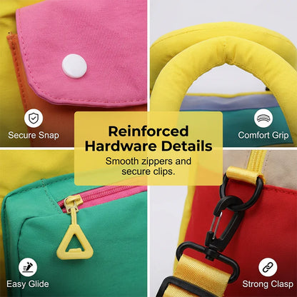 Color Block Overnight Travel Bag