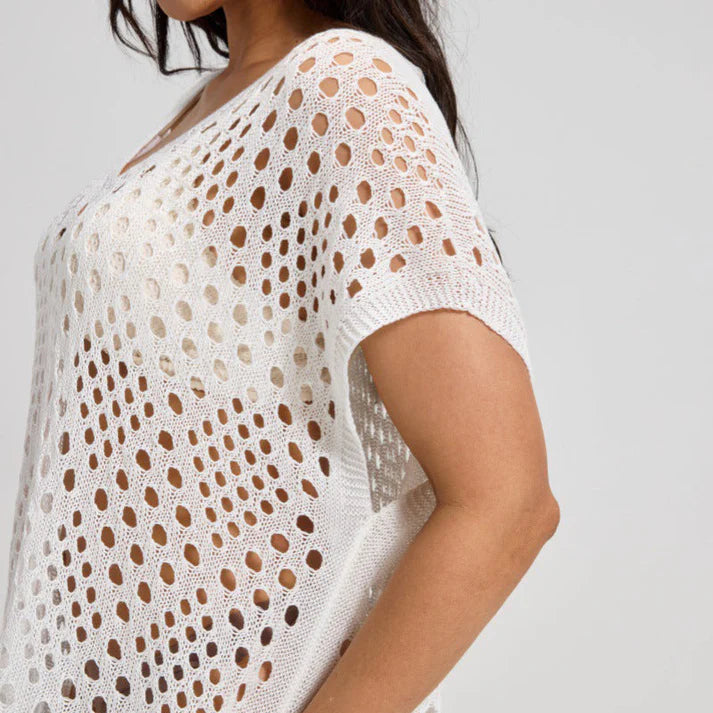 Women's Crochet Knit Beach Cover-Up Dress