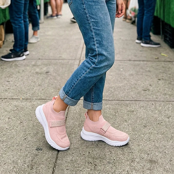 Women's Breathable Knit Slip-On Sneakers