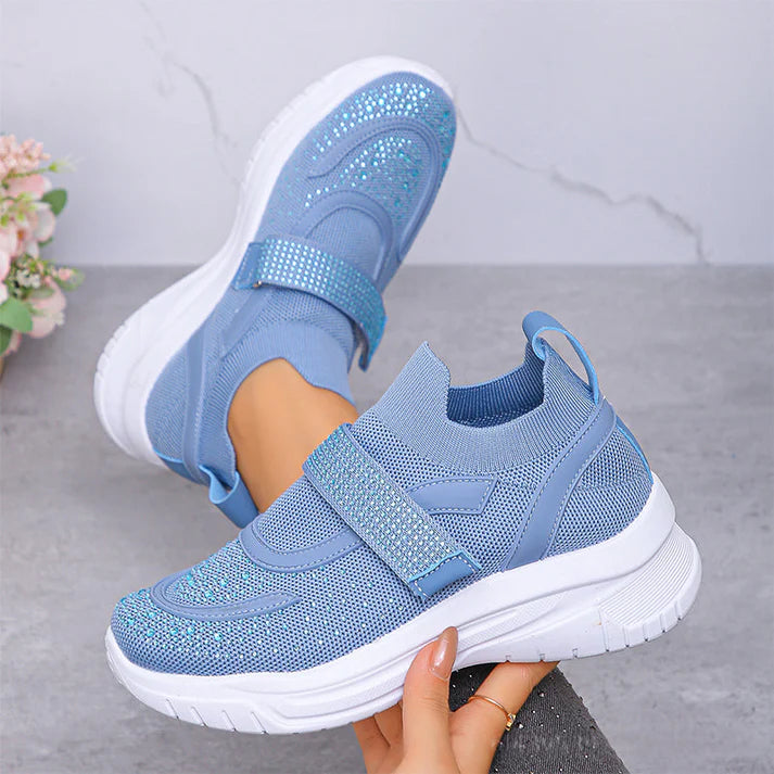Women's Breathable Knit Slip-On Sneakers