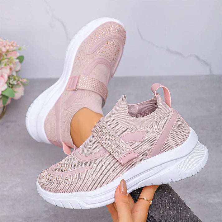 Women's Breathable Knit Slip-On Sneakers