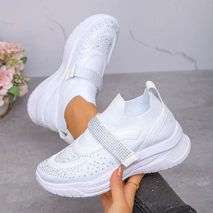 Women's Breathable Knit Slip-On Sneakers