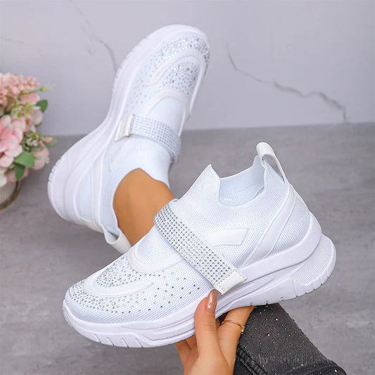 Women's Breathable Knit Slip-On Sneakers