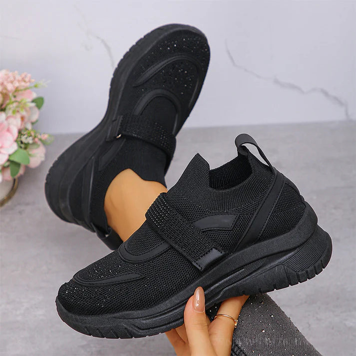 Women's Breathable Knit Slip-On Sneakers