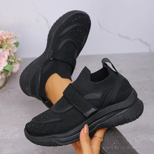 Women's Breathable Knit Slip-On Sneakers